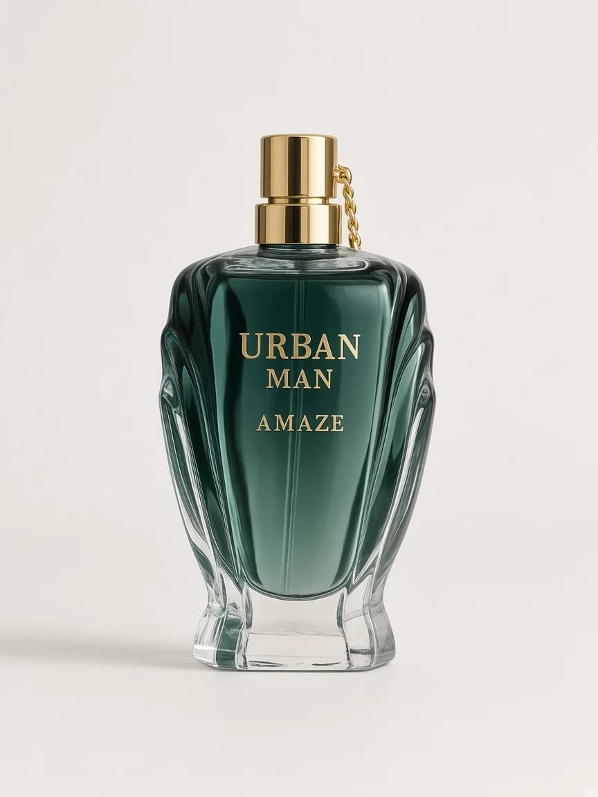 Urban Man Amaze by Fragrance World — studio bottle hero