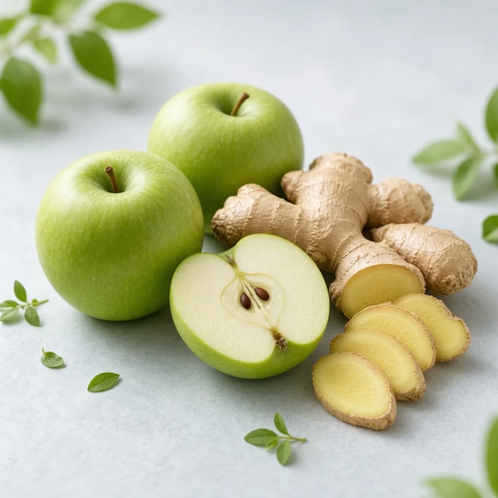 Heart notes composition — ginger, green apple