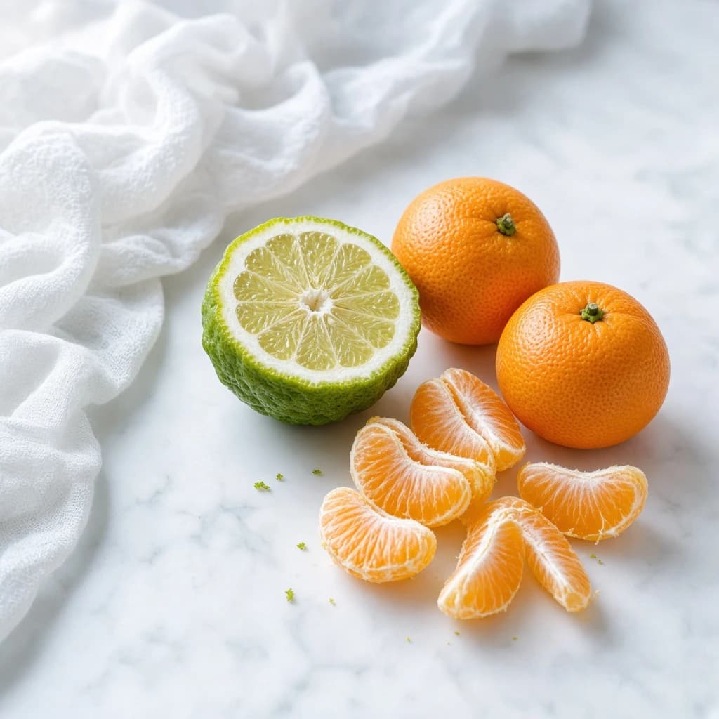 Opening notes composition — bergamot, mandarin