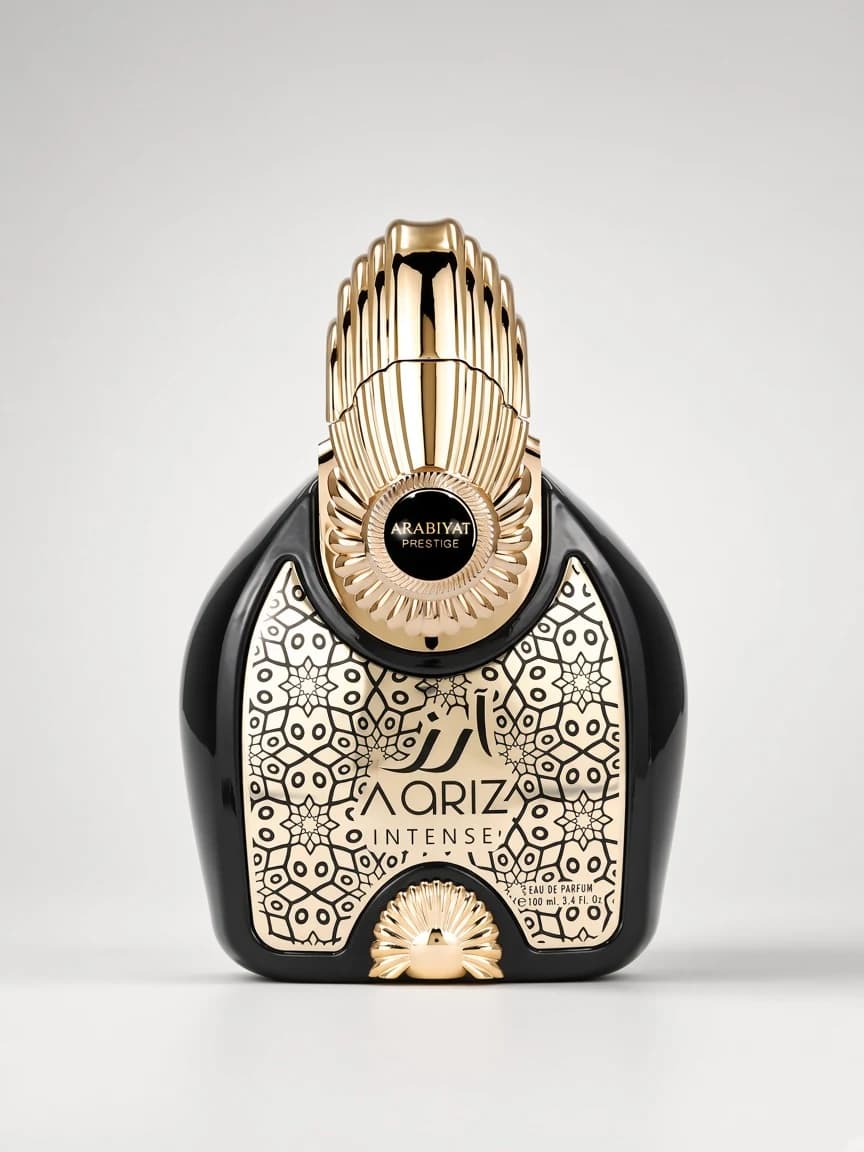 Aariz Intense by Arabiyat Prestige — studio bottle hero