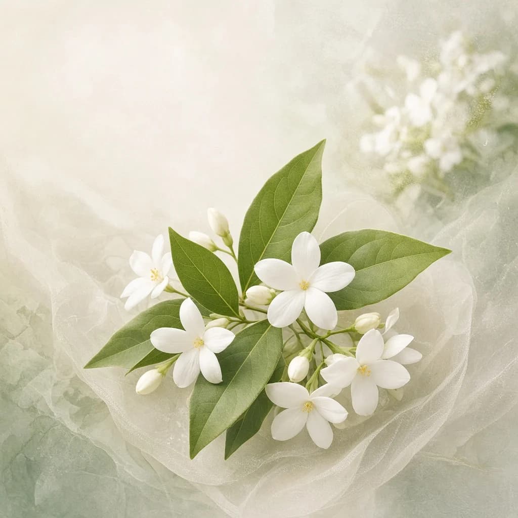 Heart notes composition — bay leaf and Hedione jasmine