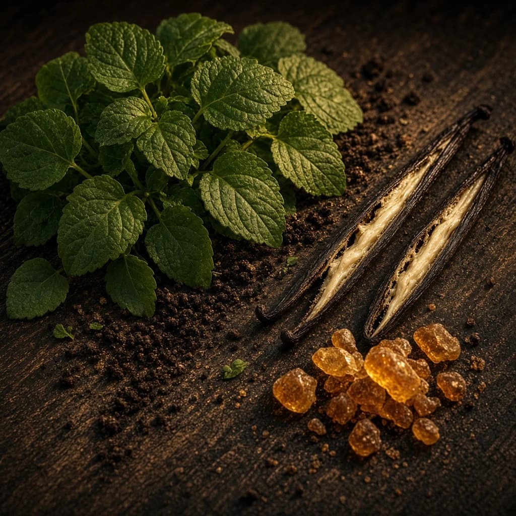Base notes: patchouli, vanilla