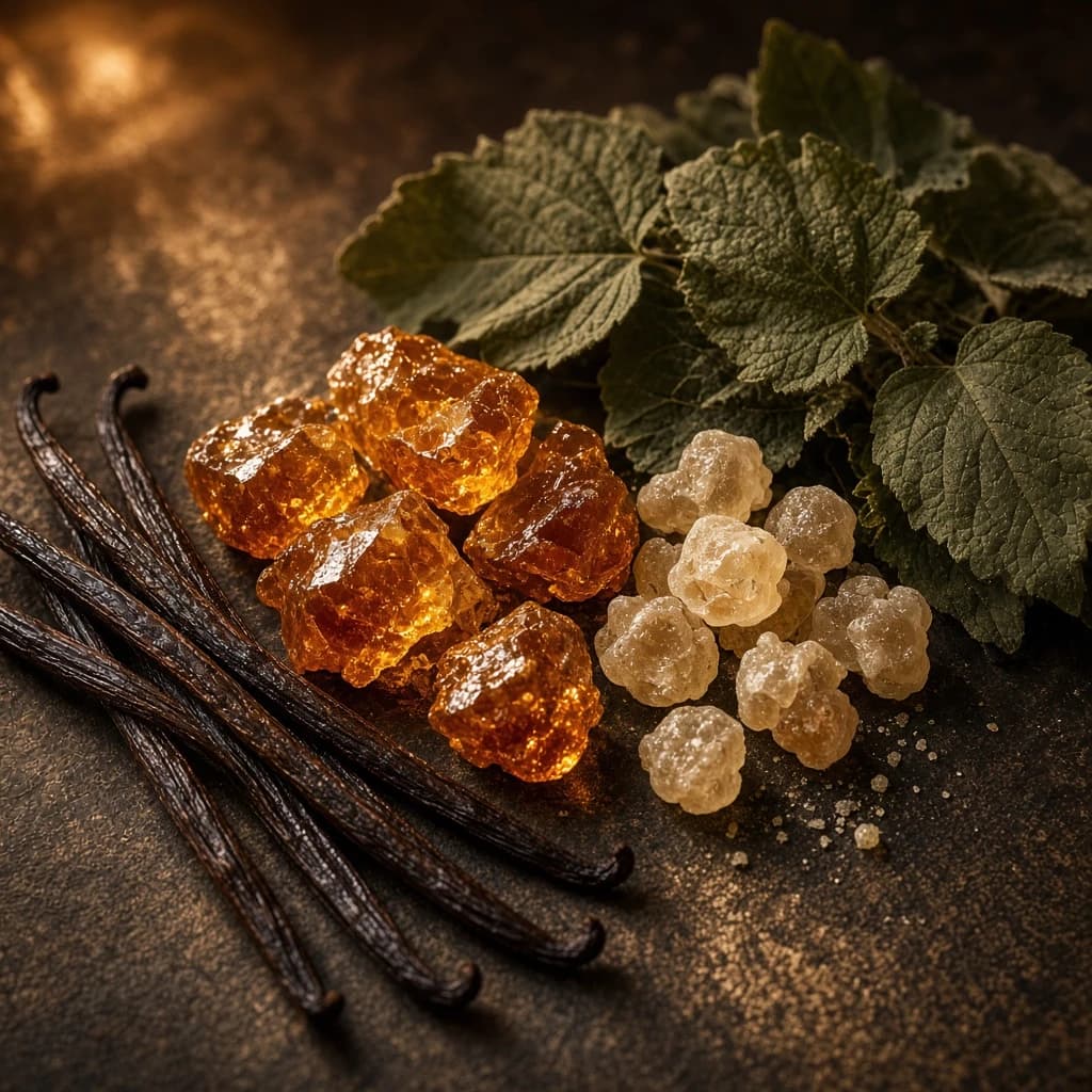 Base notes: vanilla, Ambroxan, benzoin, patchouli