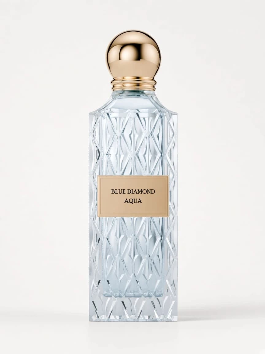 Blue Diamond Aqua bottle — studio hero