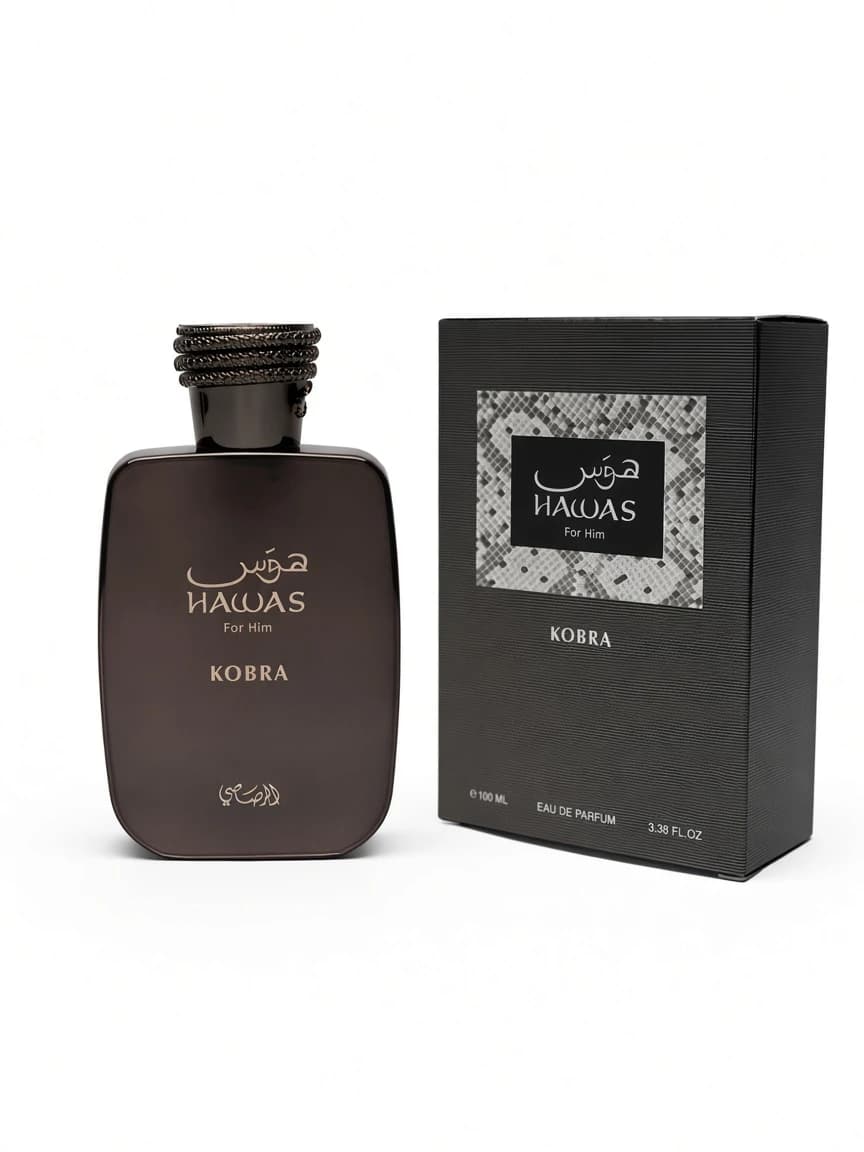 Hawas Kobra bottle with official retail box