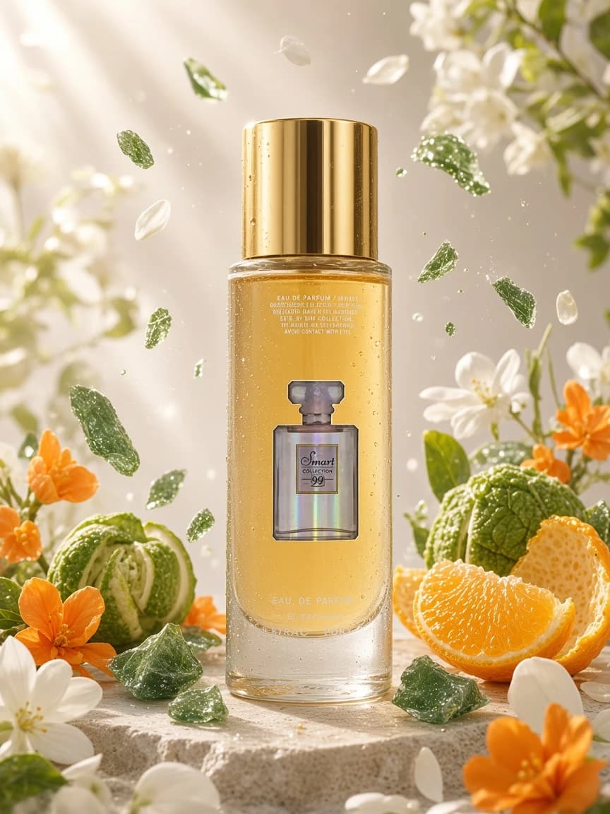 Smart Coco Mademoiselle 99 campaign — citrus orange blossom daytime wear vibe