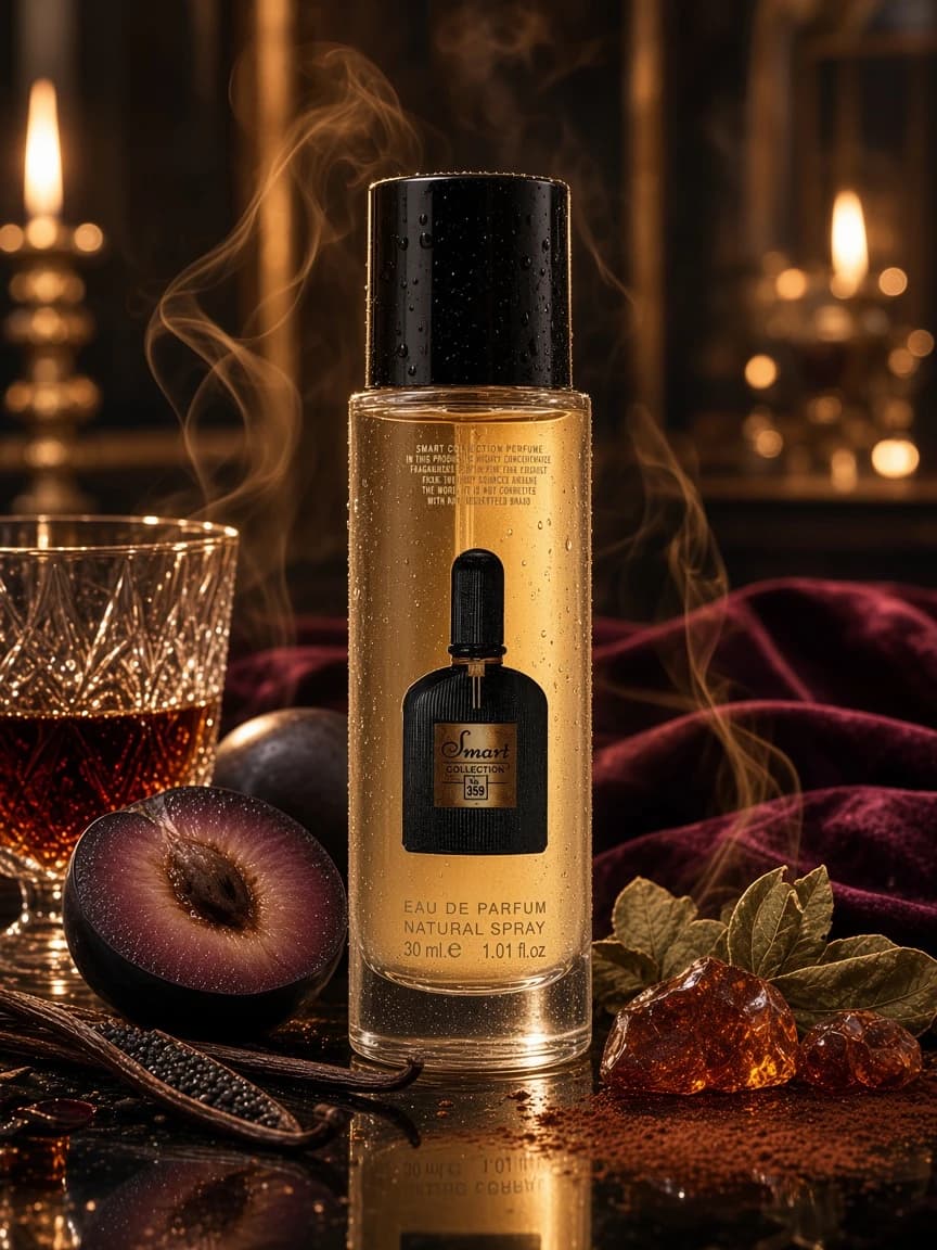 Smart Black Orchid 359 — dark floral night campaign