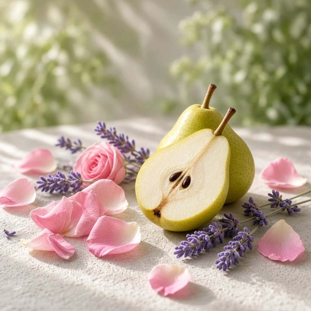 Opening notes: pear, rose, lavender
