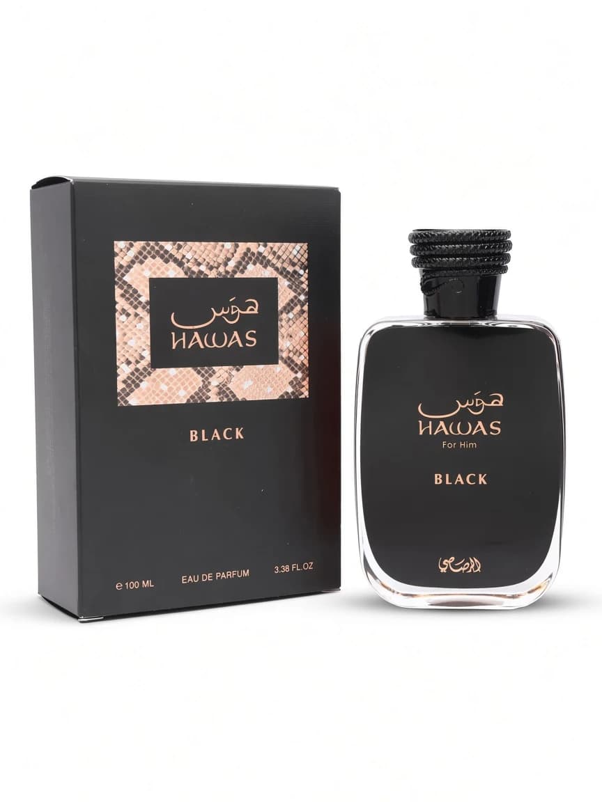 Hawas Black bottle with official retail box