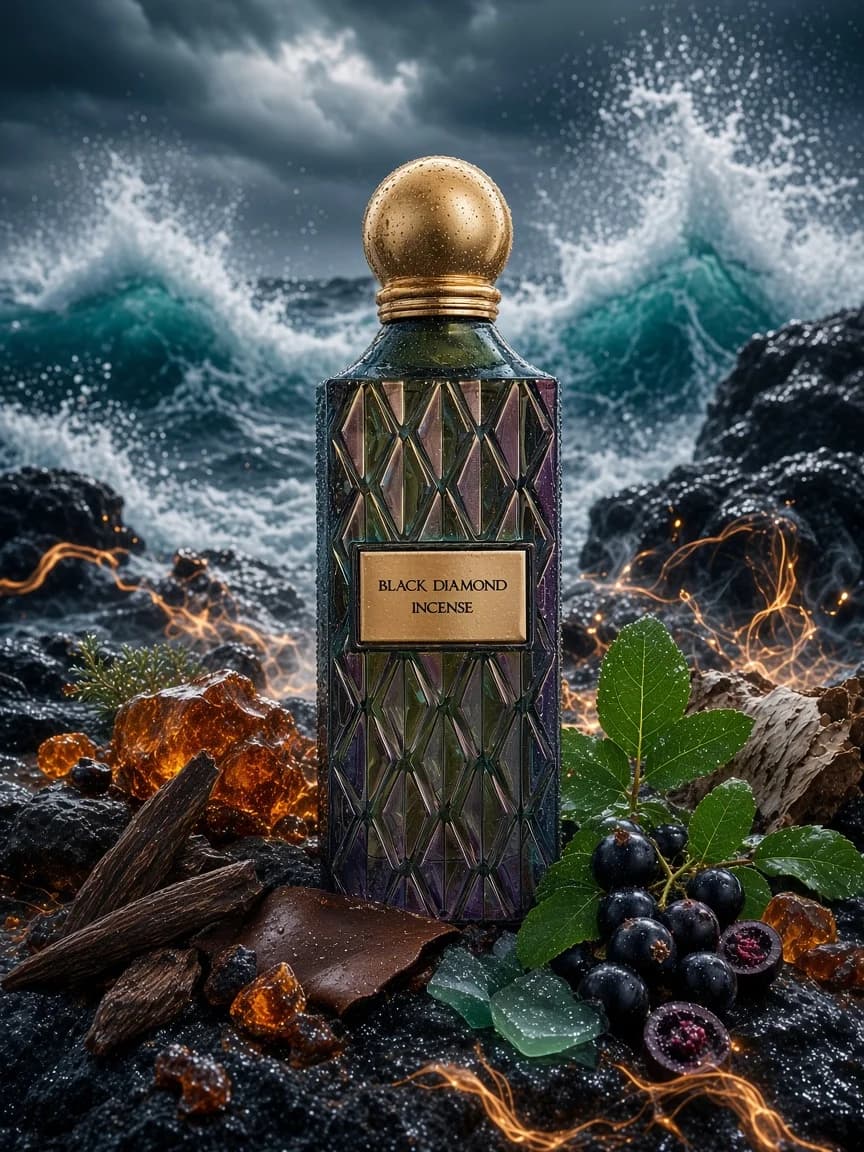 Black Diamond Incense campaign — primary wear-vibe cinematic still