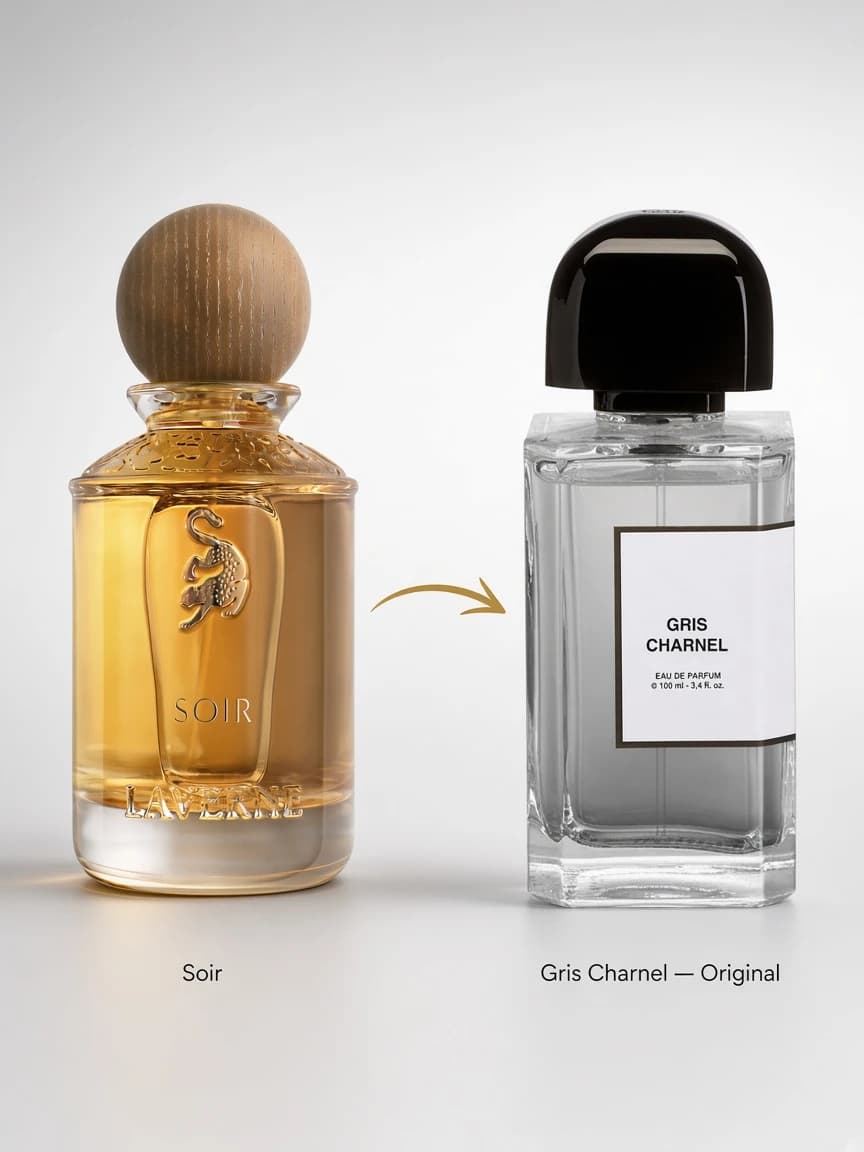 Dupe comparison of Soir and Gris Charnel