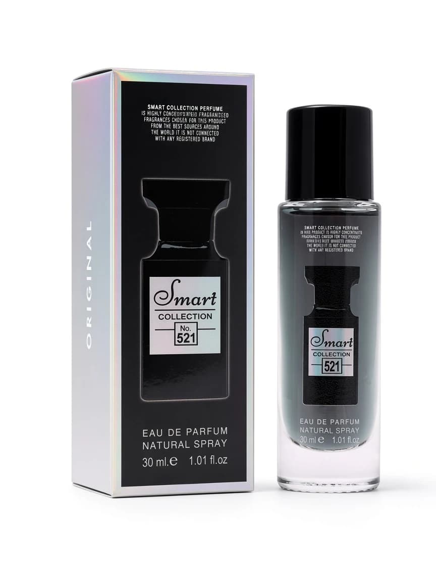 Smart Oud Wood 521 retail box and bottle