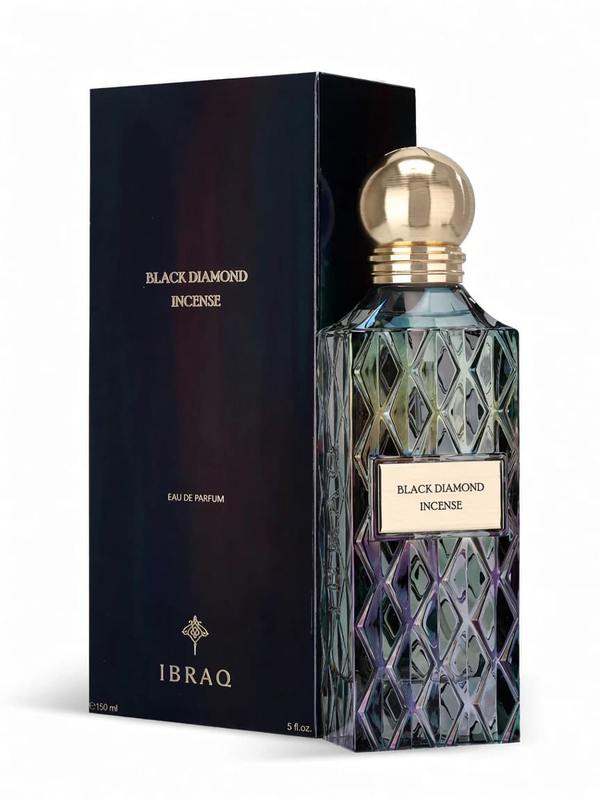 Black Diamond Incense bottle with official retail box