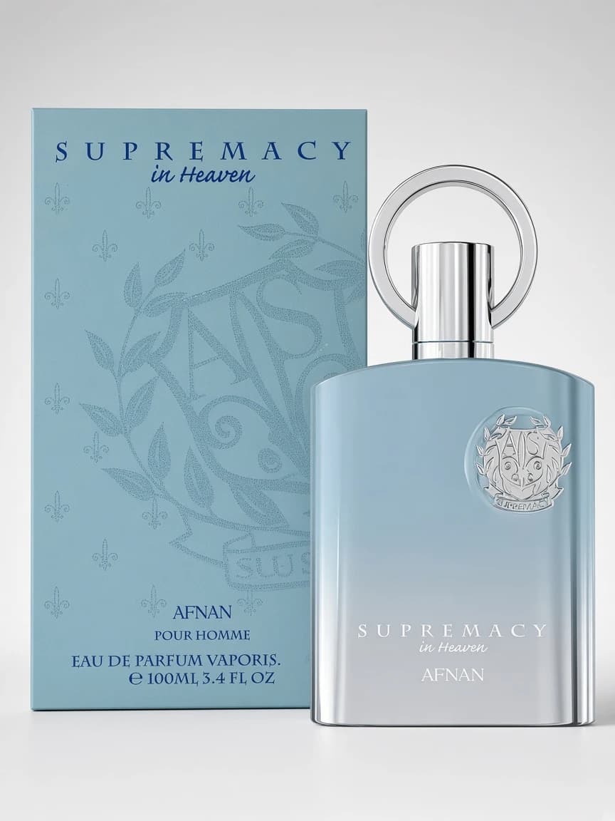 Supremacy In Heaven bottle with official retail box