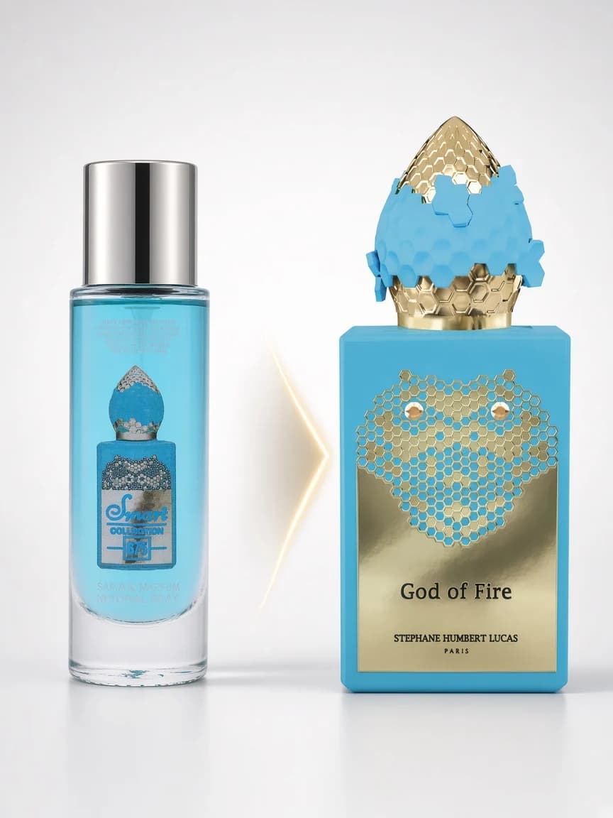 Dupe comparison — Smart Good Of Fire 675 beside Stéphane Humbert Lucas 777 God of Fire
