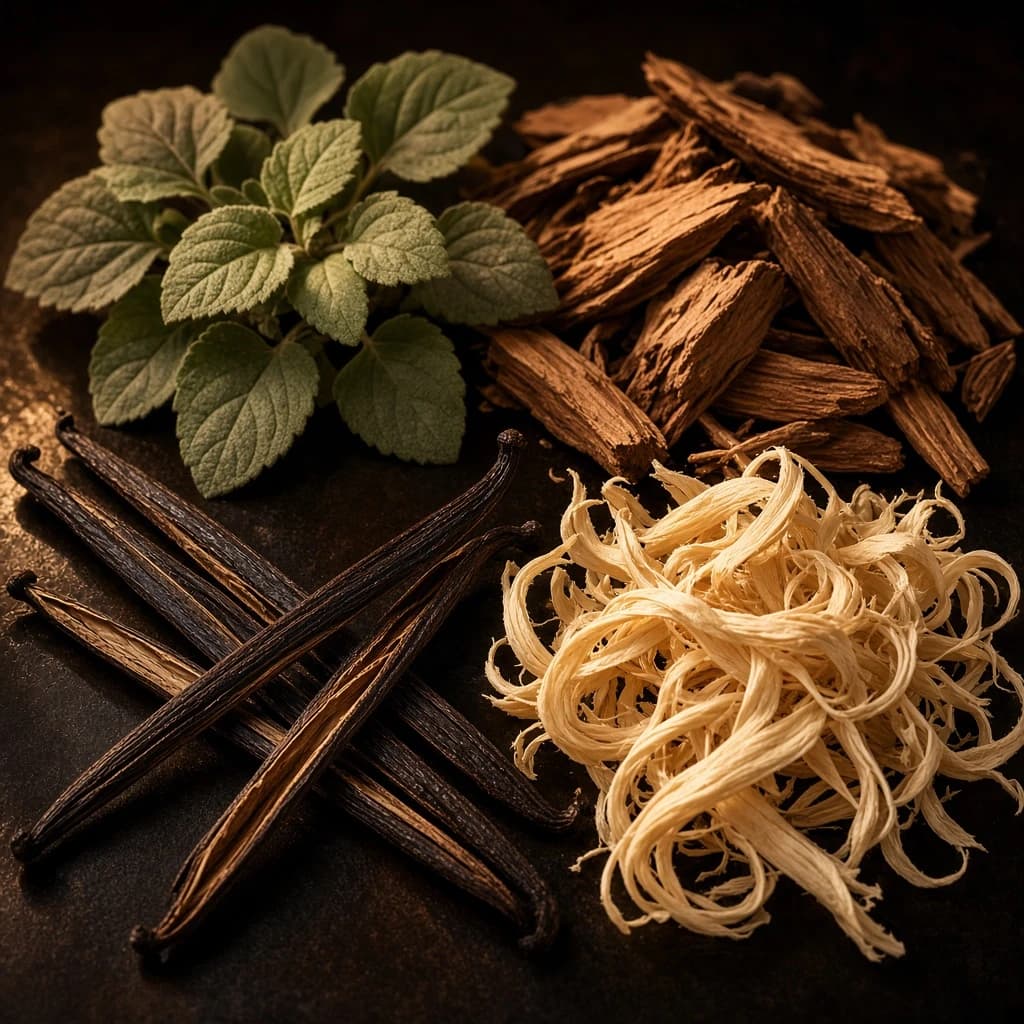 Base notes: vanilla, patchouli, cedar, cashmere wood