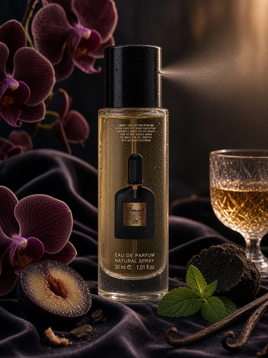 Smart Black Orchid 359 campaign — dark floral night wear vibe