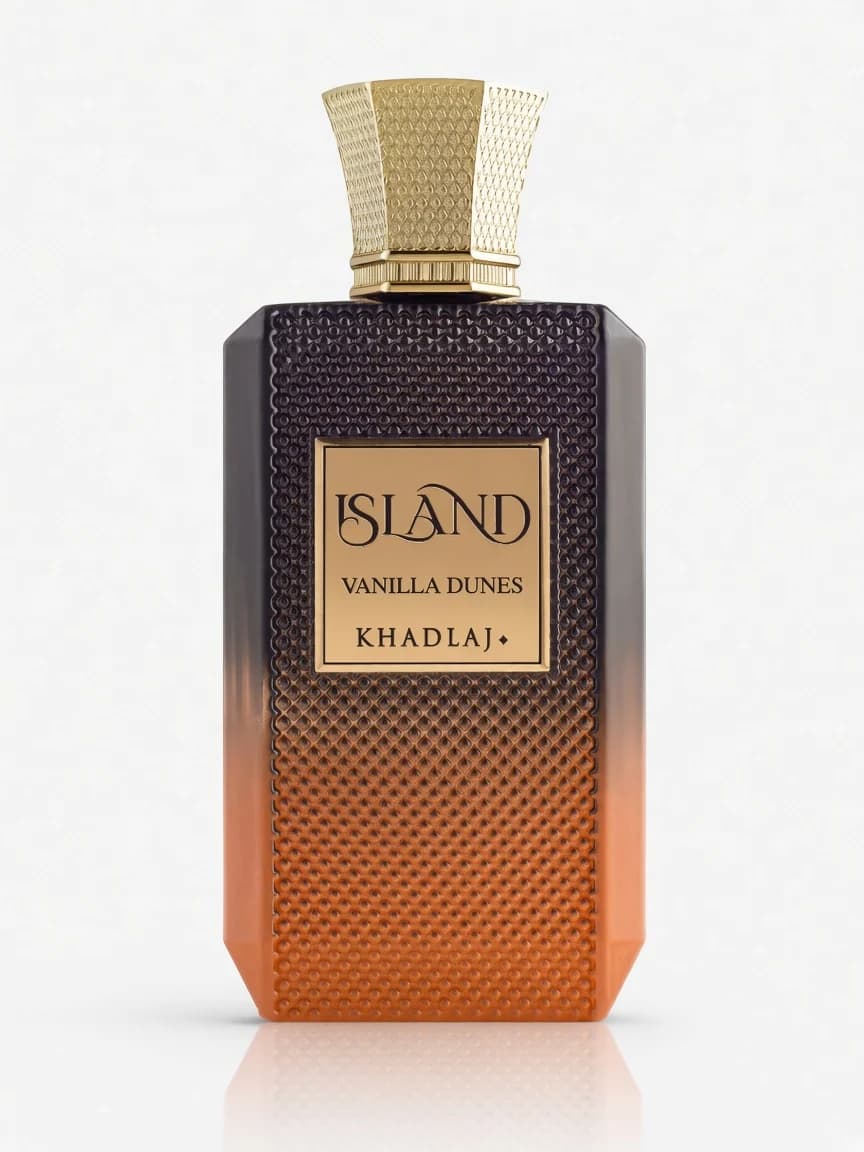 Island Vanilla Dunes bottle — studio hero