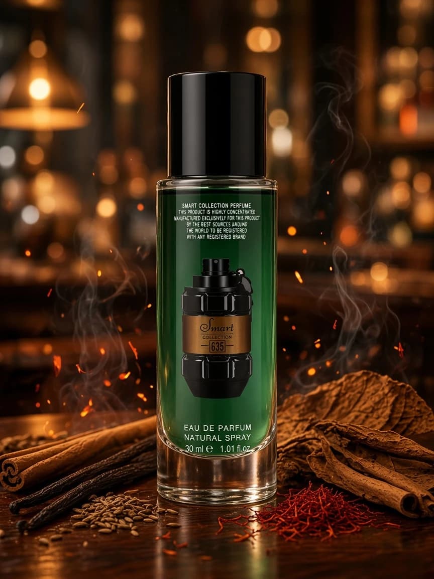 Smart Spicebomb 635 campaign — night tobacco-vanilla wear vibe