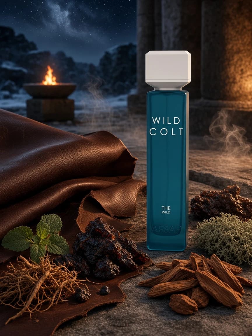 Wild Colt at night among leather, labdanum, and amberwood