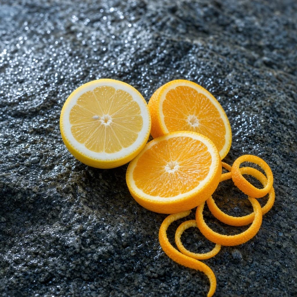 Opening notes composition — lemon and orange