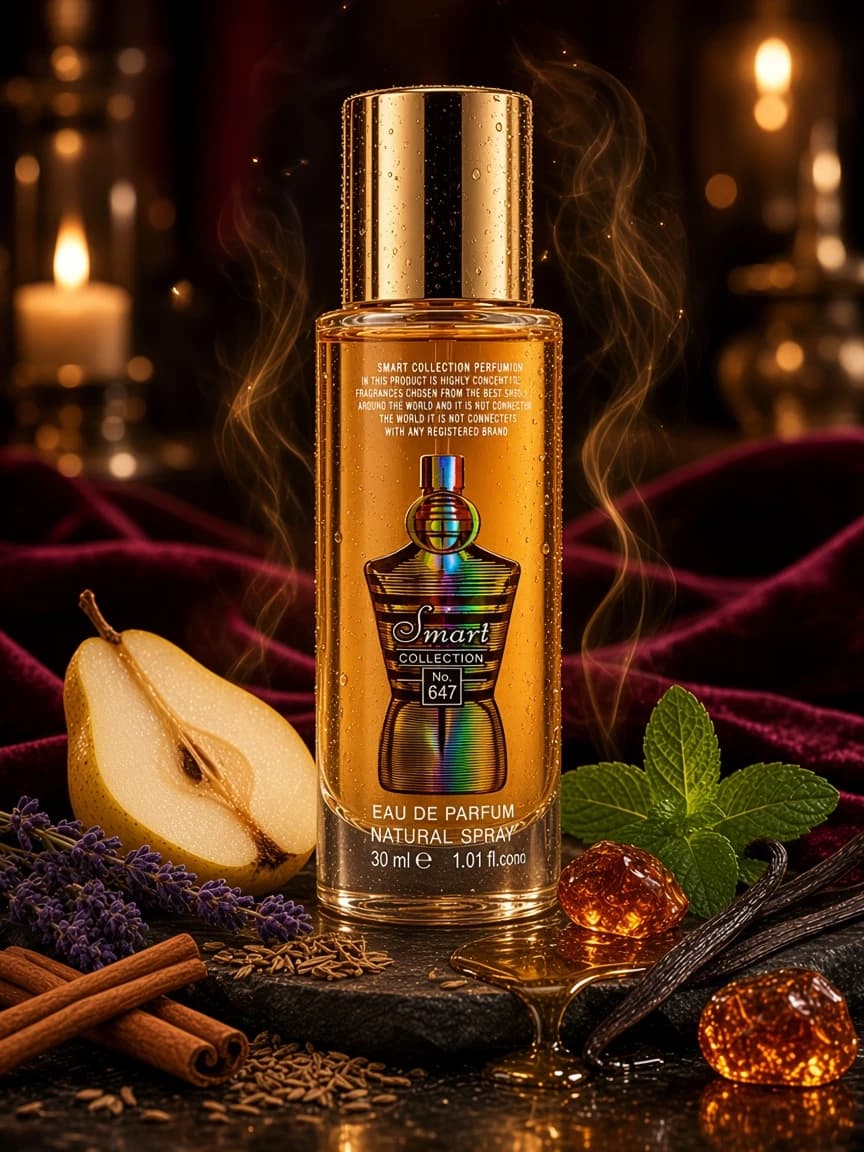 Smart Ultra Male Elixer 647 campaign — golden sweet vanilla night wear vibe