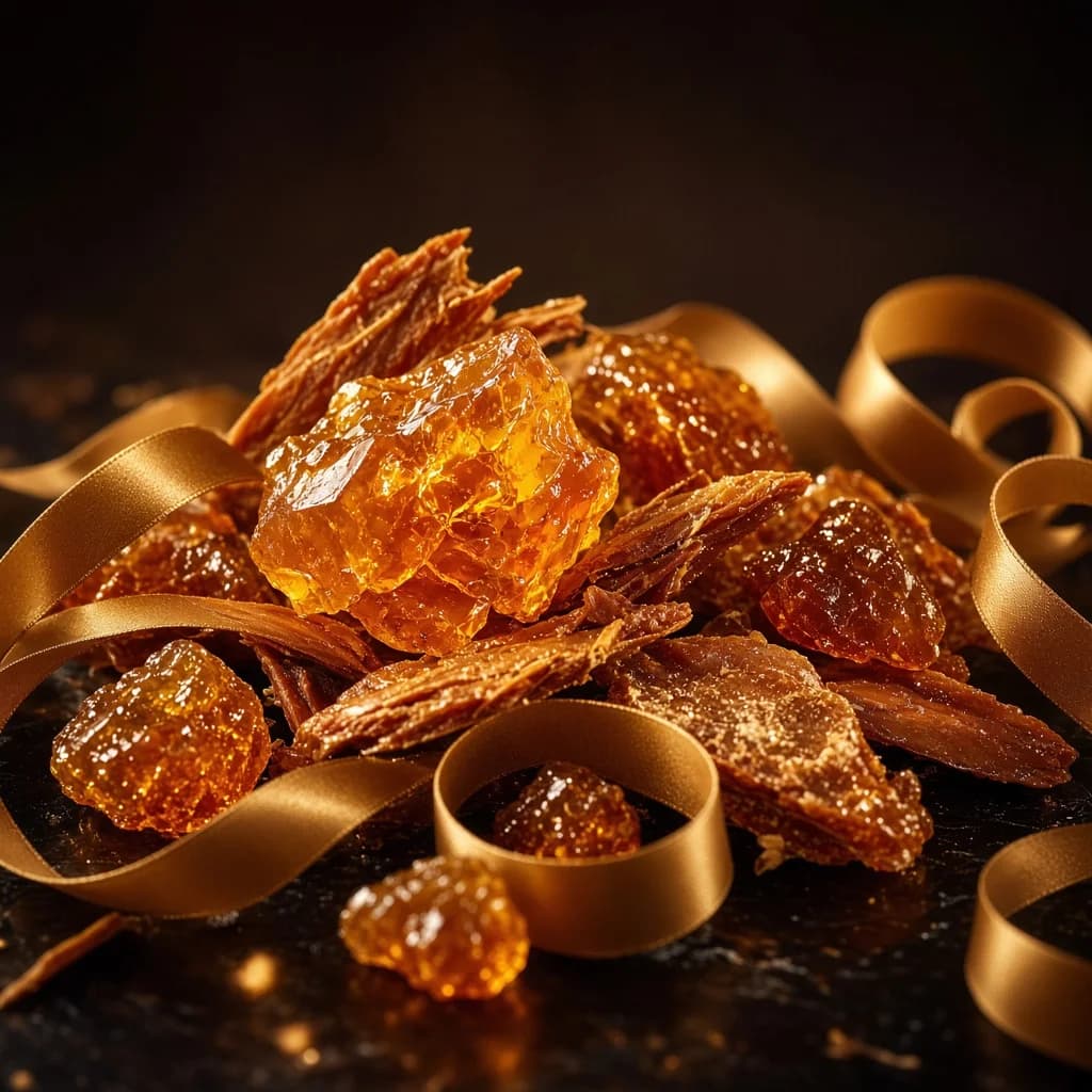 Heart notes — caramel and amber