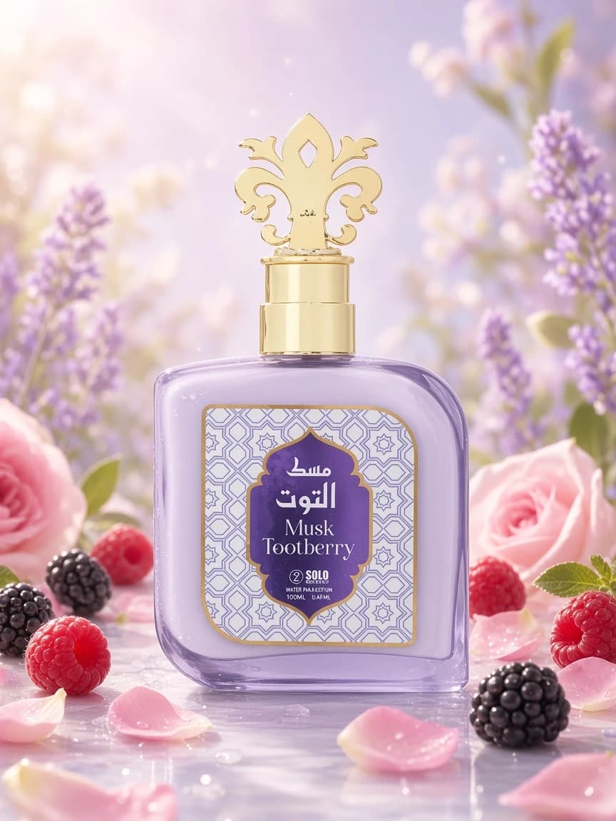 Musk Berry campaign — fruity berry musk daytime wear vibe