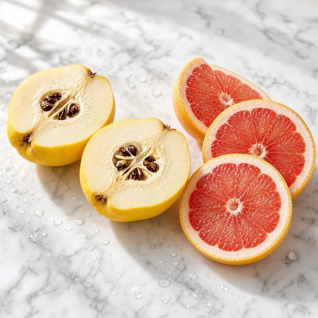 Opening notes: quince, grapefruit