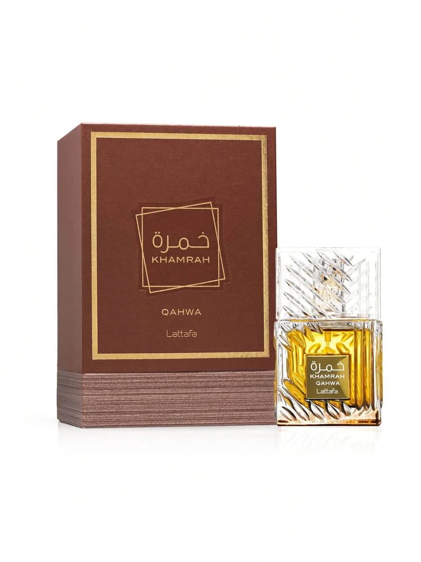 Khamrah Qahwa bottle with retail box