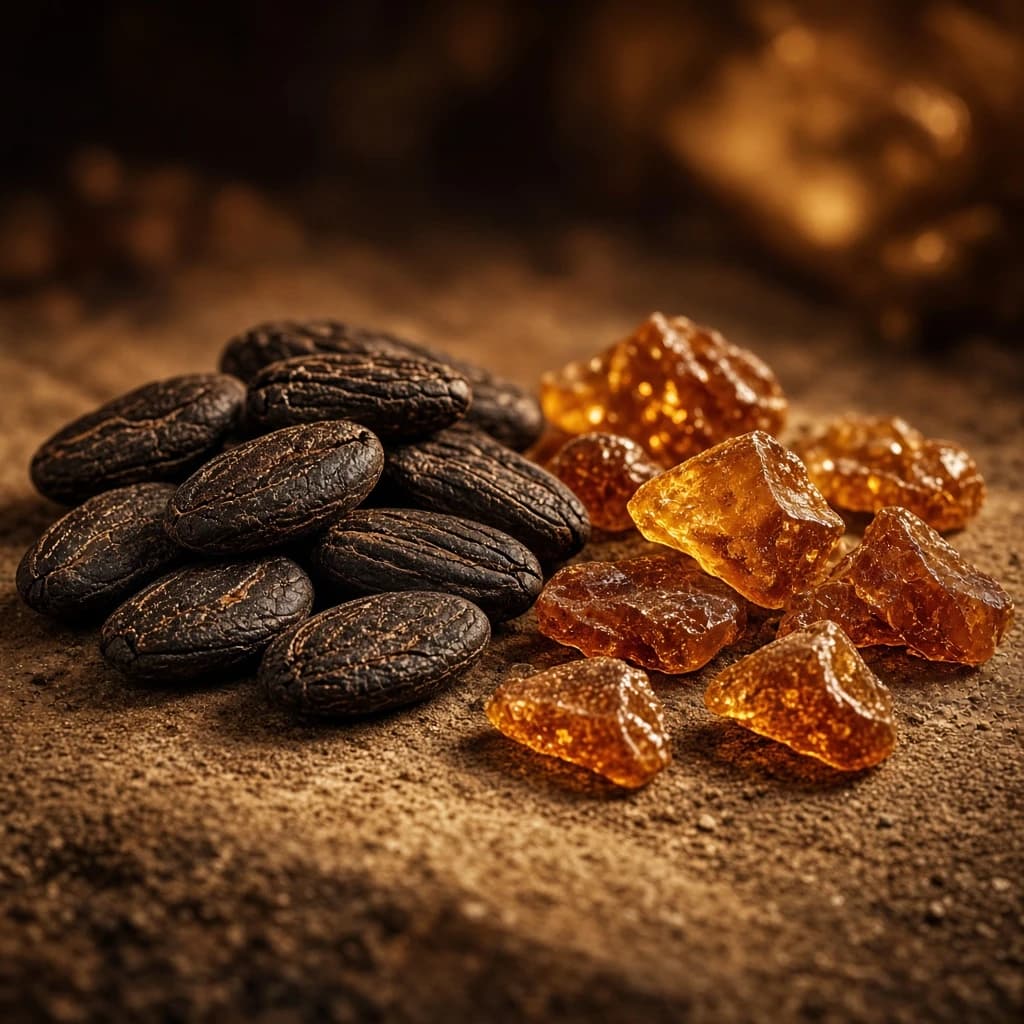 Base notes: tonka bean, amber