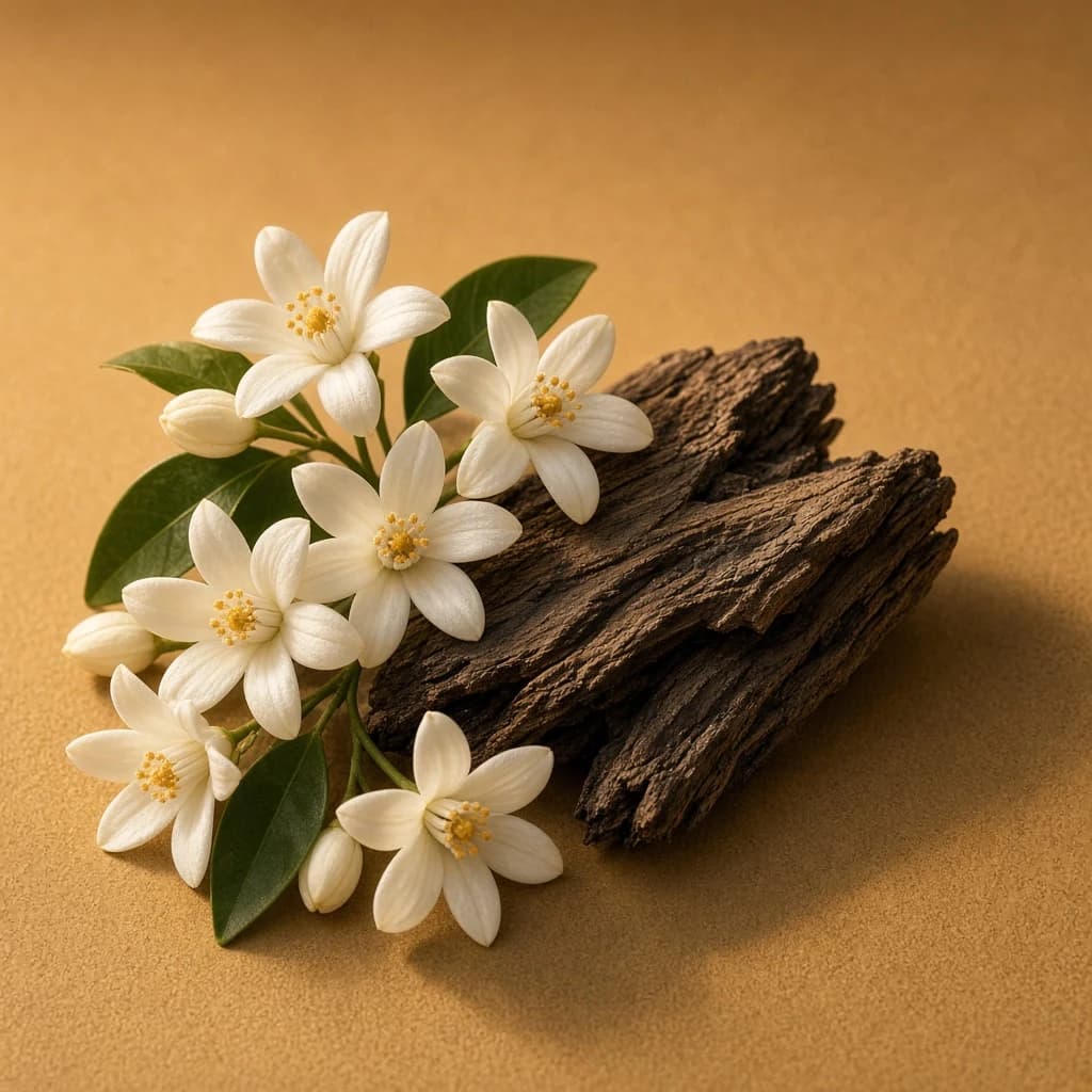 Heart notes — orange blossom and guaiac wood