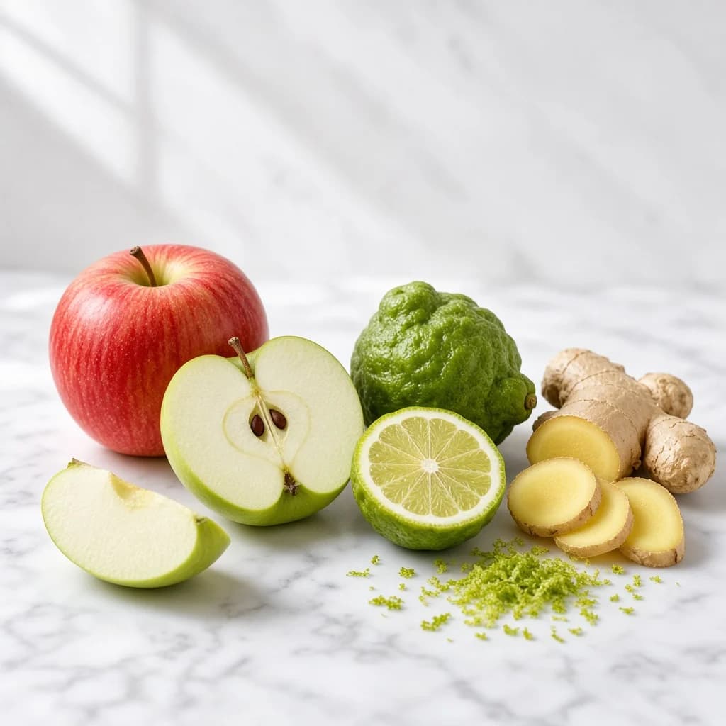 Opening notes composition — apple, bergamot, ginger