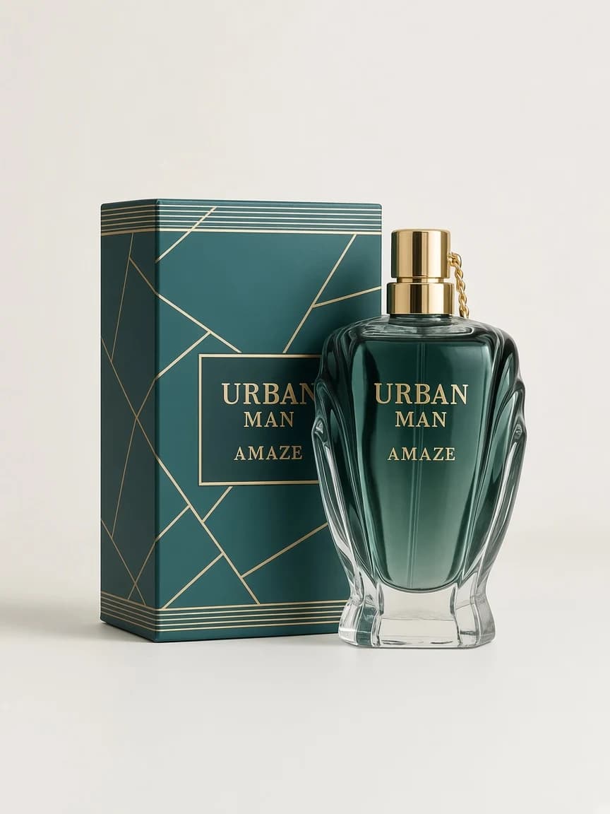 Urban Man Amaze bottle with retail box