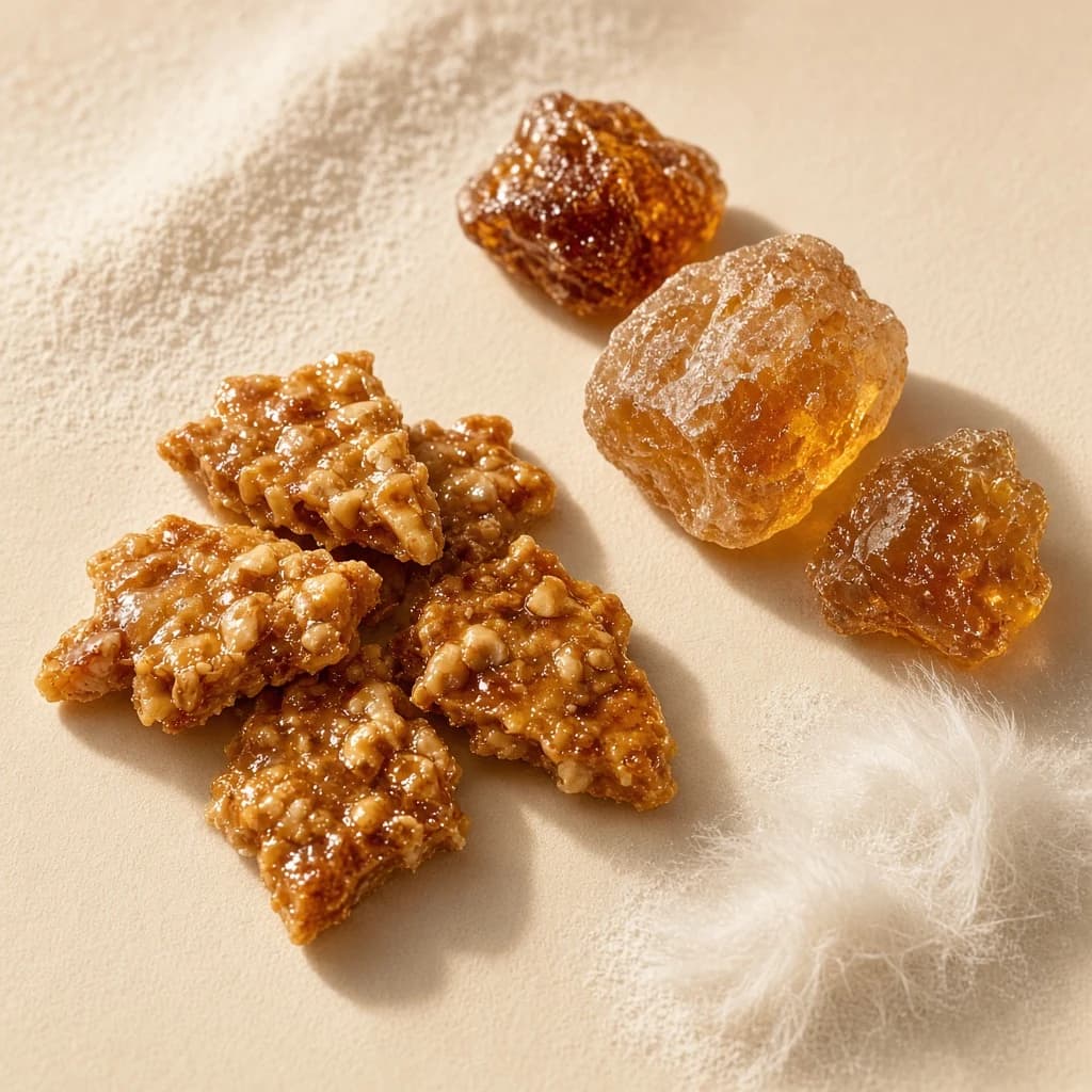 Base notes — praline, amber, musk