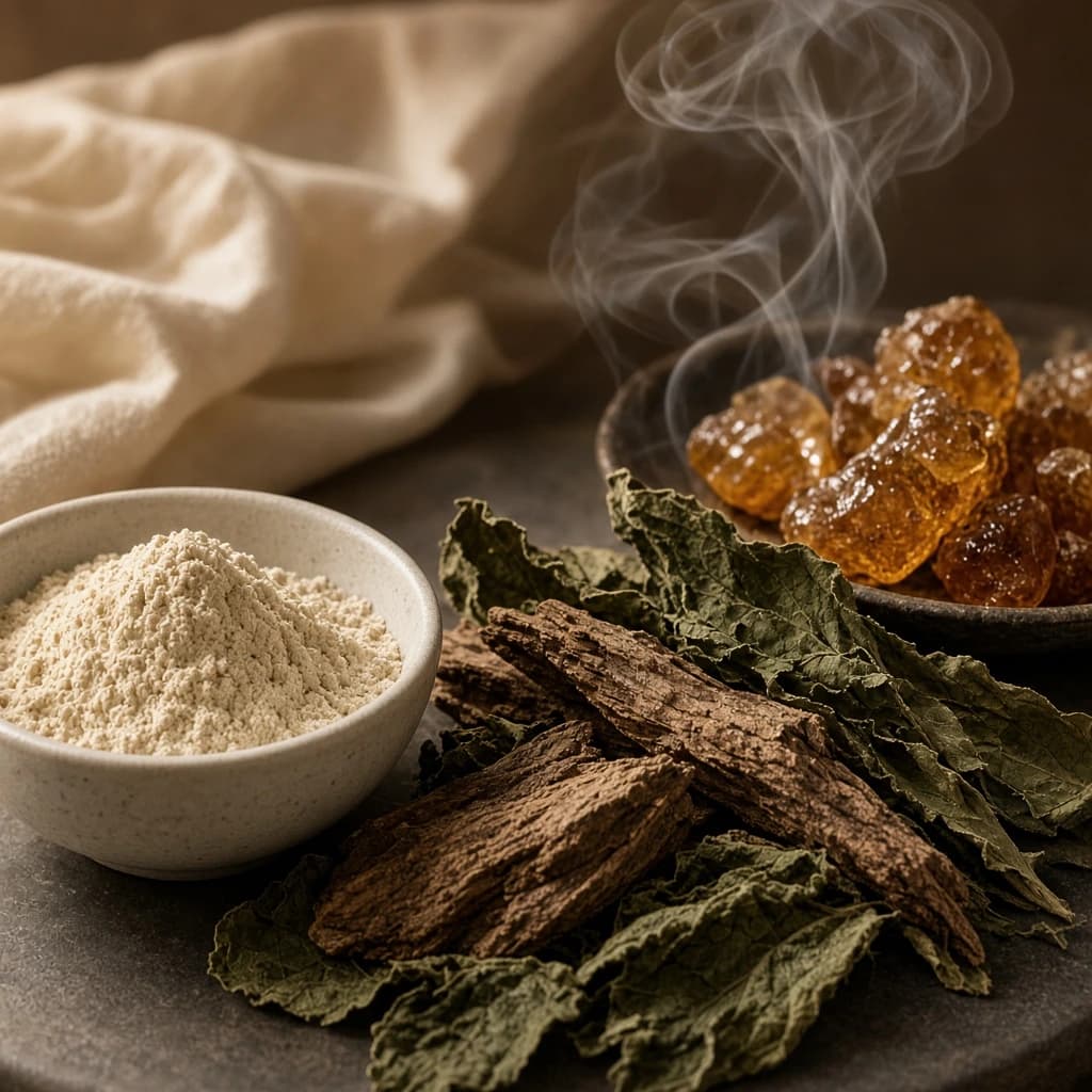 Dry-down notes — musk, incense, patchouli
