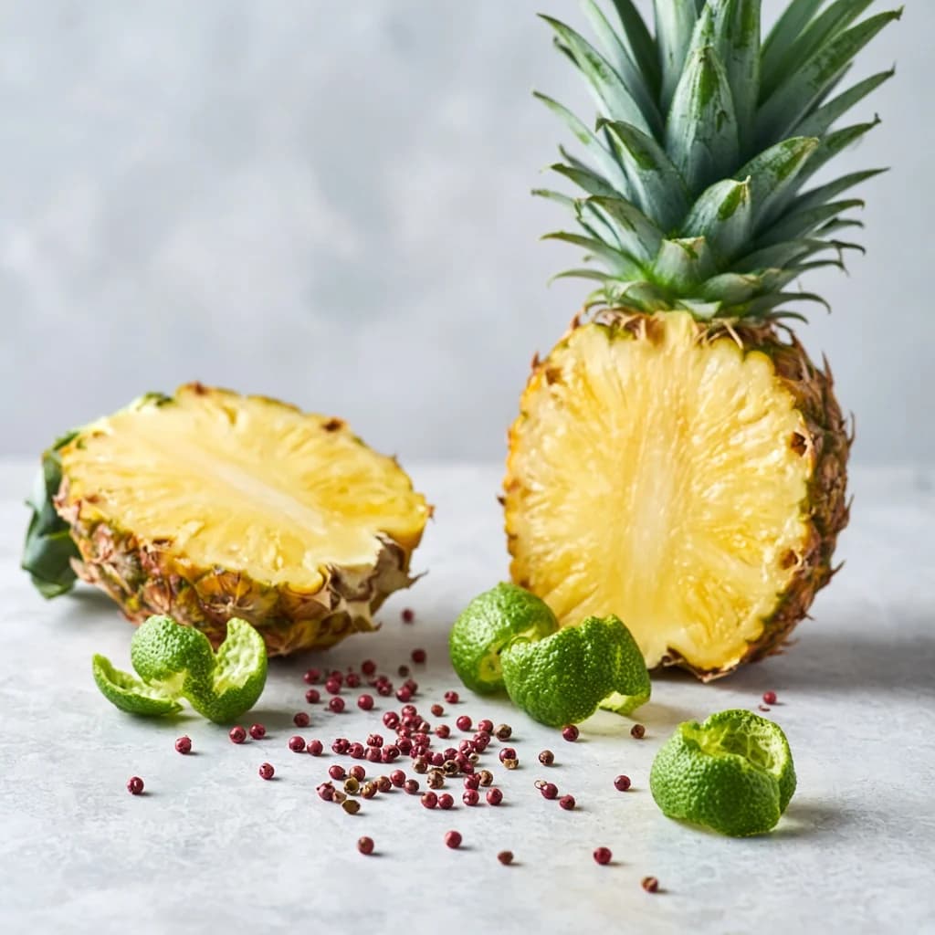 Opening notes — pineapple, pink pepper, bergamot