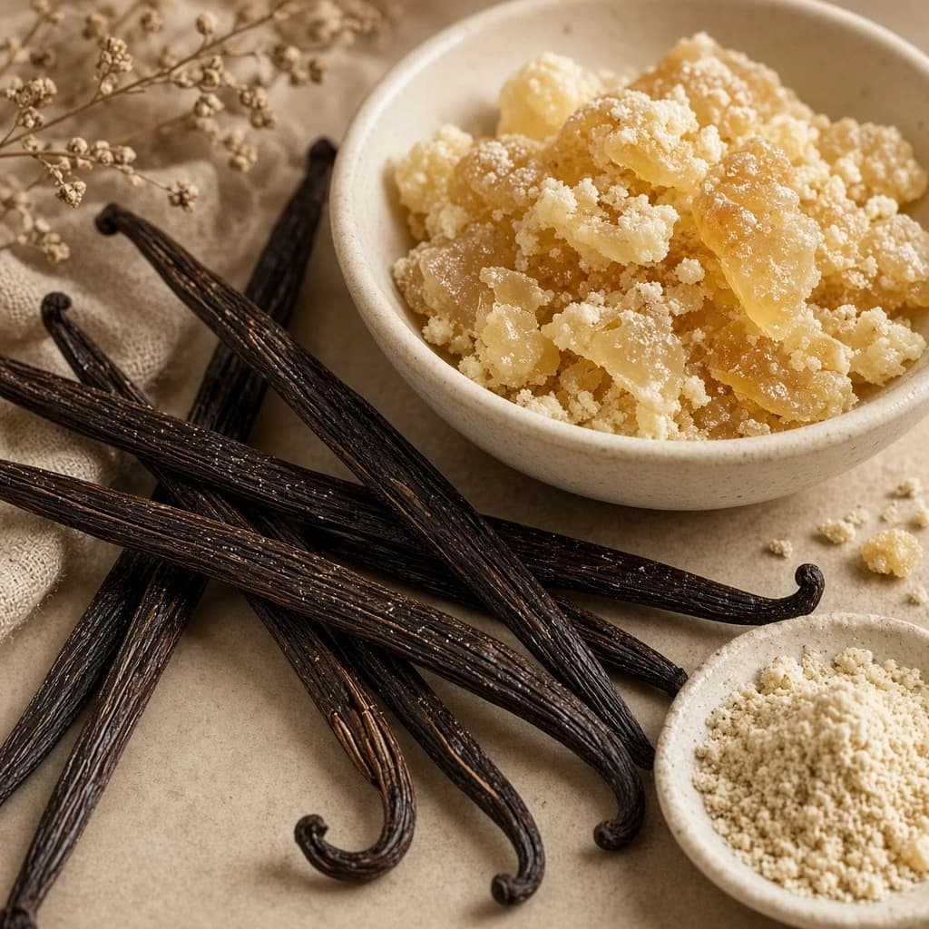 Heart notes — bourbon vanilla, elemi