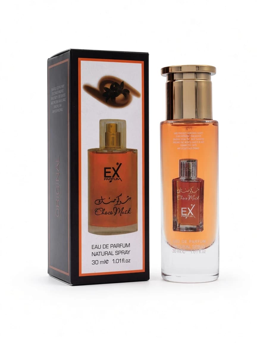 EX Choco Musk retail box and bottle