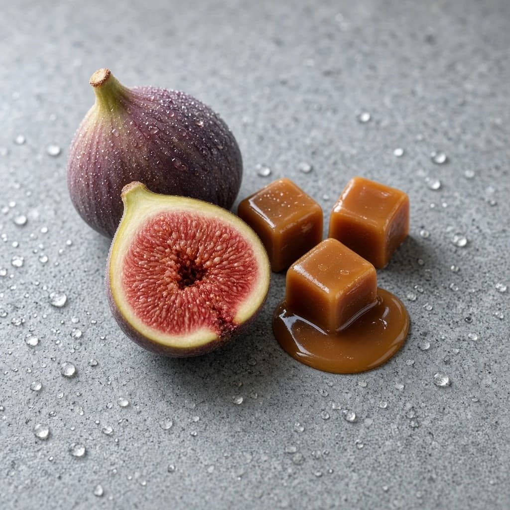 Opening notes composition — caramel and fig