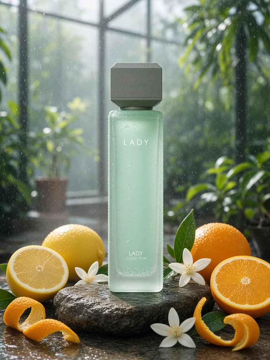 Lady campaign — morning garden, lemon, and orange